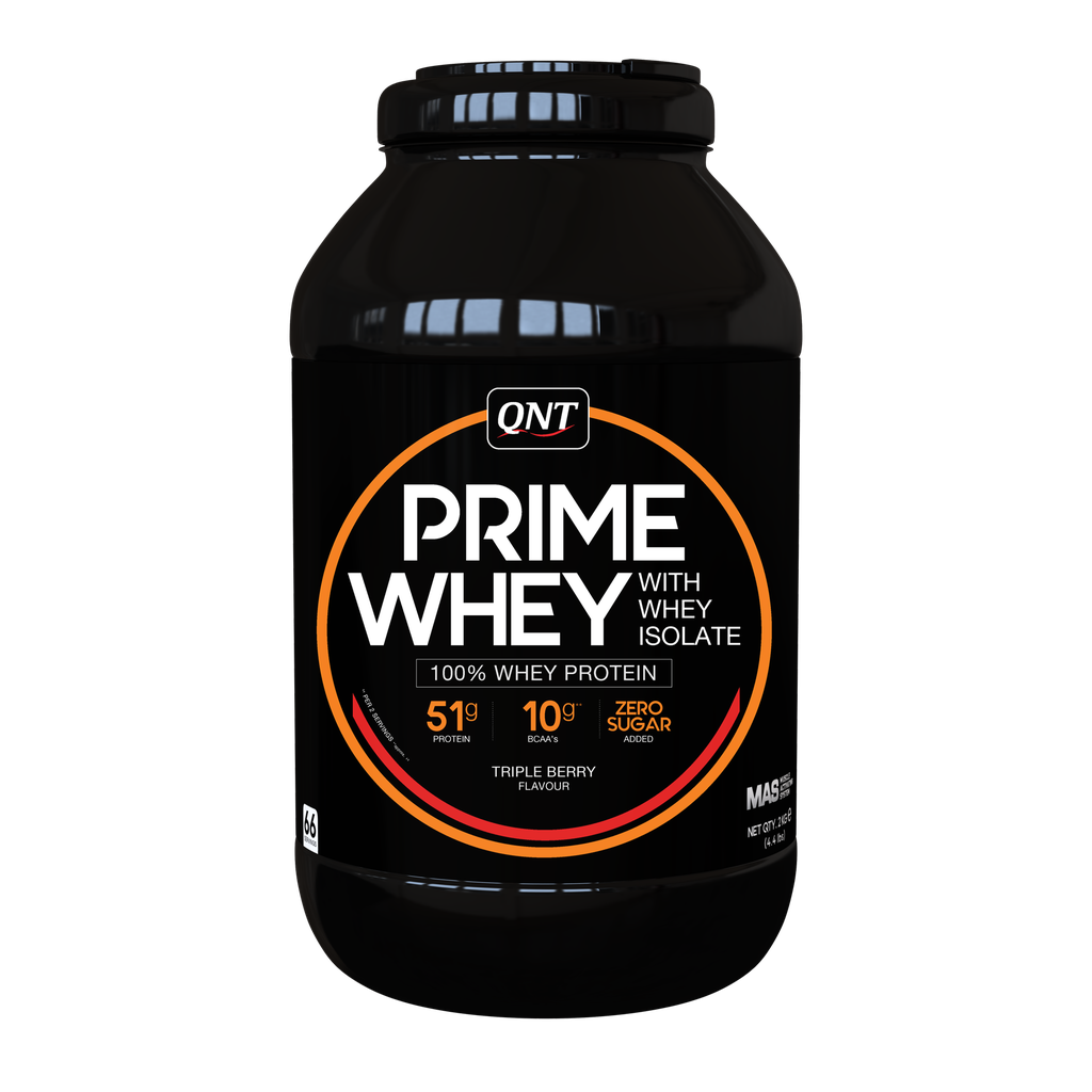PRIME WHEY -  100 % Whey Isolate & Concentrate Blend - Triple Berry - 2 kg