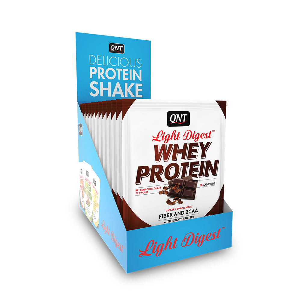 LIGHT DIGEST WHEY PROTEIN - Belgian Chocolate - 12 x 40 g