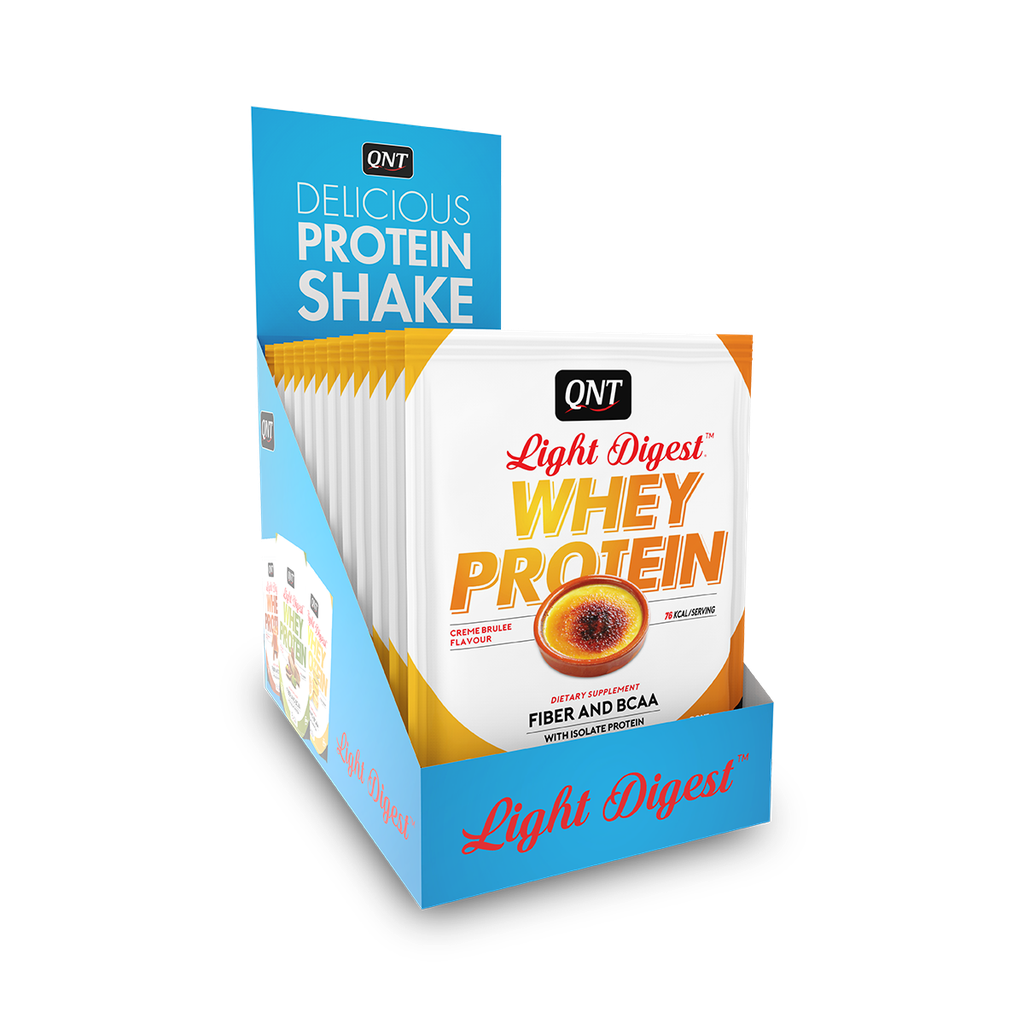 LIGHT DIGEST WHEY PROTEIN BOX - Crème brûlée - 12 x 40 g