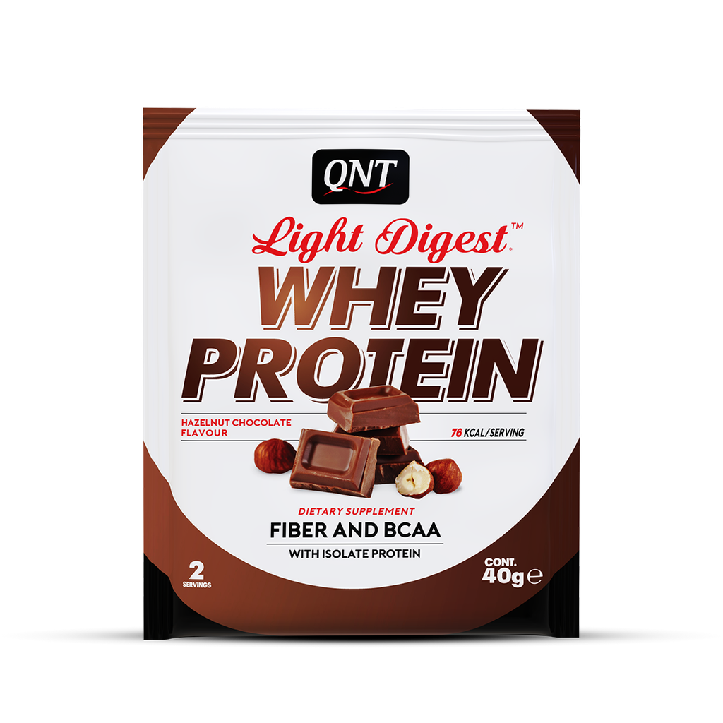 LIGHT DIGEST WHEY PROTEIN - Hazelnut Chocolate - 12 x 40 g