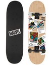 Wooden Skateboard 31'' x 8'' /70 x 20cm Marvel stamps