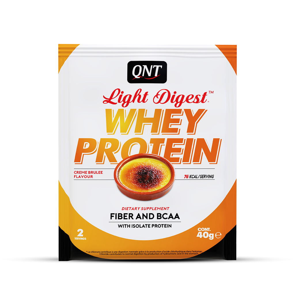 LIGHT DIGEST WHEY PROTEIN BOX - Creme Brulee -1 x 40g