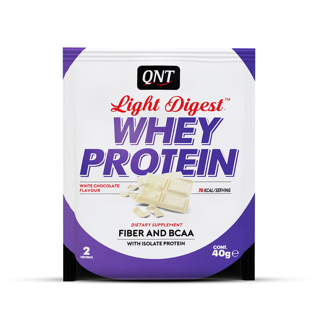 LIGHT DIGEST WHEY PROTEIN BOX - White Chocolate -1 x 40g