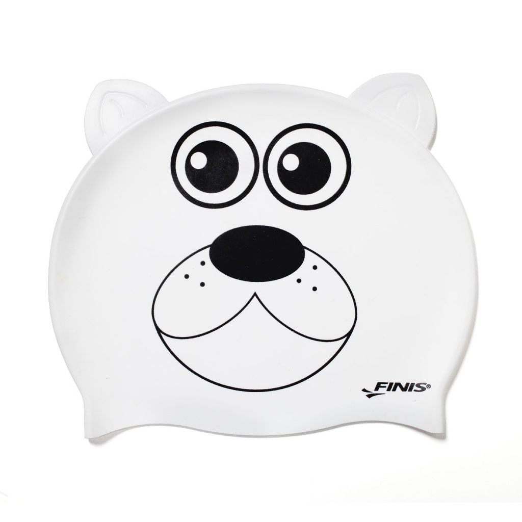 Swim Cap Animal Head Polar Bear