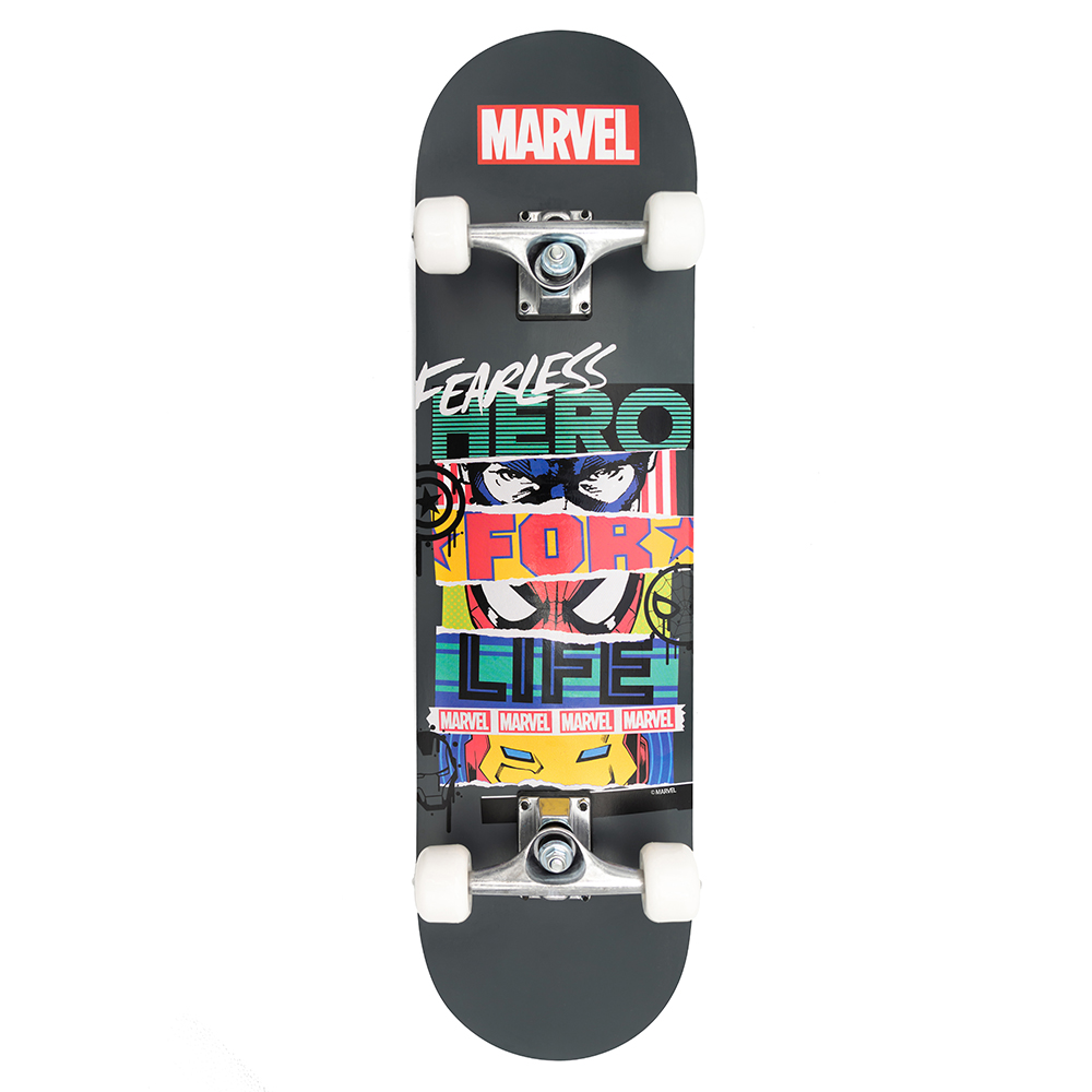 WOODEN SKATEBOARD 31'' x 8'' /70 x 20cm MARVEL FEARLESS