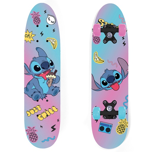 [59350] Wooden Skateboard 24'' x 5,9'' / 61 x 15cm STITCH