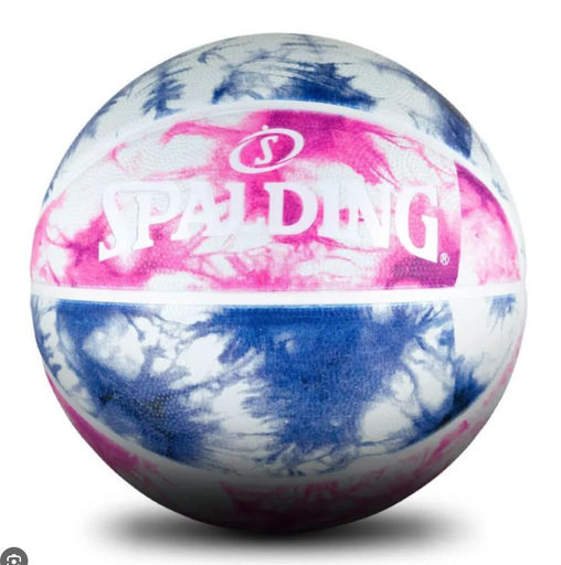 [84498Z] Tie Dye Pink/Blue Sz6 Rubber Basketball