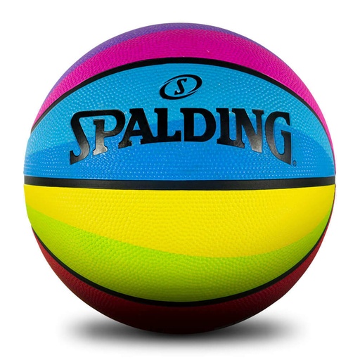 [84846Z] Rainbow Sz5 Rubber Basketball