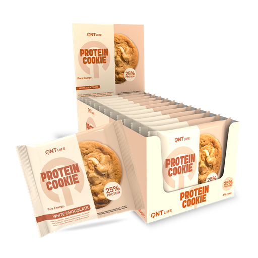 [QNTLIIFE039] PROTEIN COOKIE - White Chocolate - 12 x 60 g