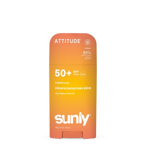 [46543] Mineral sunscreen Stick Face & Body - SPF 50 - tropicale coco