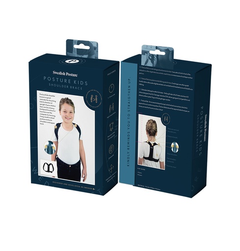 [0304B0] Posture Kids 6-12 years Black