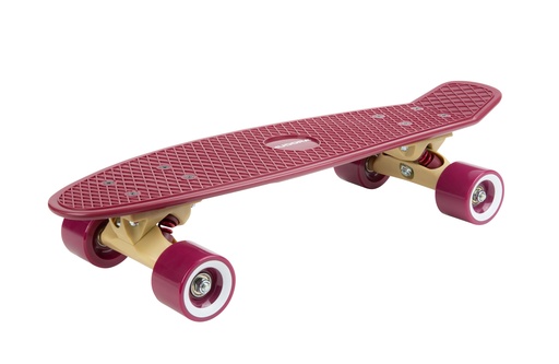 [12153] Skateboard Retro - Curve - Burgundy