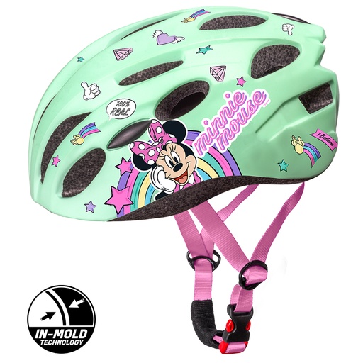 [9073] BIKE HELMET IN-MOLD MINNIE MINT - M - 52-56cm