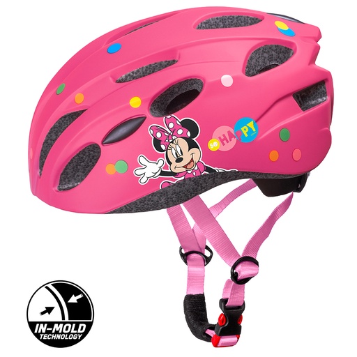 [9072] BIKE HELMET IN-MOLD MINNIE PINK - M - 52-56cm