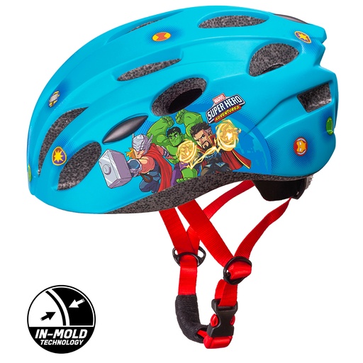 [9076] BIKE HELMET IN-MOLD SUPER HERO AVENGERS - M - 52-56cm