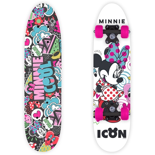 [9935] WOODEN SKATEBOARD 24" x 5,9" /61 x 15cm MINNIE
