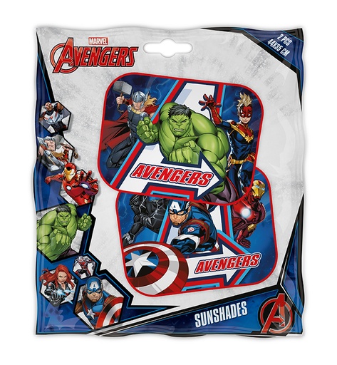 [9324] SUNSHADES 2 PCS 44*35CM AVENGERS