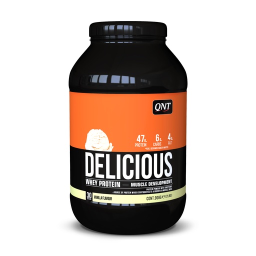 [QNT1263] Delicious Whey Protein Powder - Vanilla - 908 g