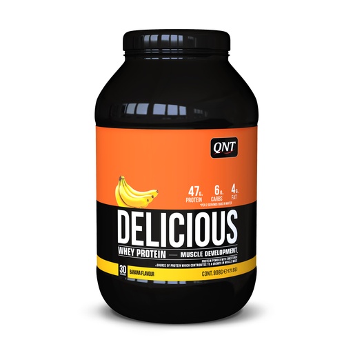 [QNT1258] Delicious Whey Protein Powder - Banana - 908 g