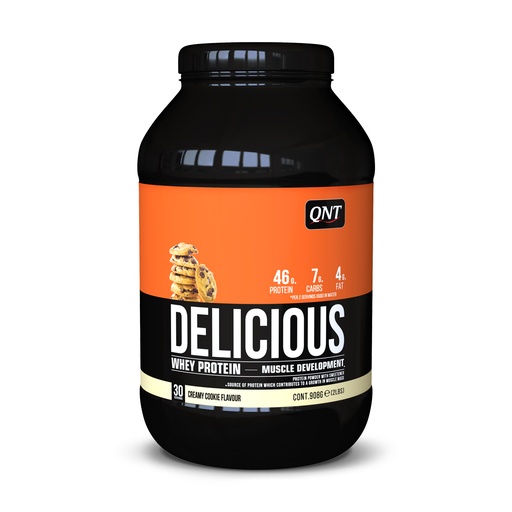 [QNT1261] Delicious Whey Protein Powder - Creamy Cookie - 908 g