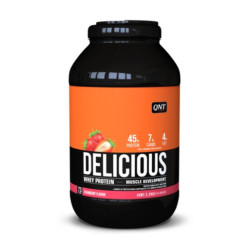 [QNT1108] Delicious Whey Protein Powder - Strawberry - 2,2 kg