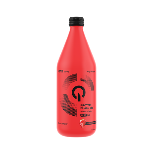 [QNT0887] PROTEIN SHAKE  glass bottle - Strawberry - 500 ml