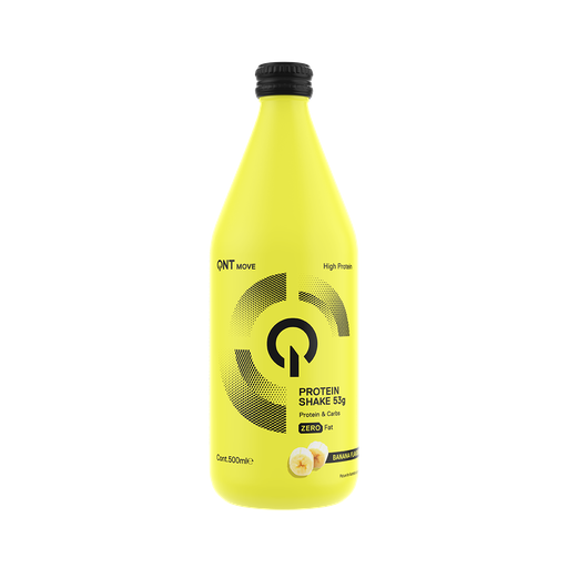 [QNT1005] PROTEIN SHAKE  glass bottle - Banana - 500 ml