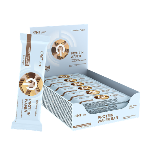 [QNT1121] Protein Wafer 32% - Chocolate - 12 x 35 g