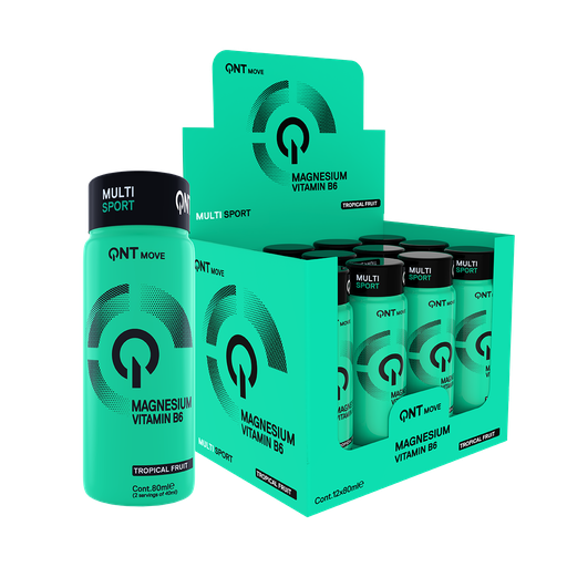 [QNT1275] MAGNESIUM SHOT - Tropical - with Vit B6  - 12 x 80 ml