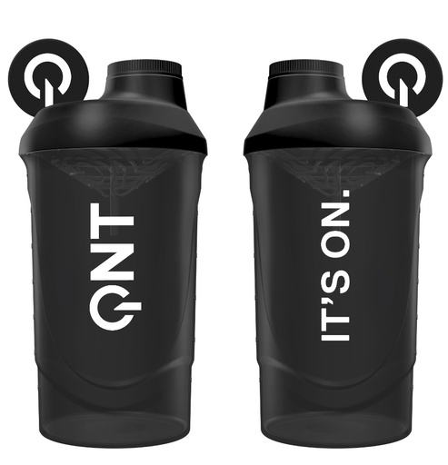 [AC00386] QNT Plastic Shaker 600 ml - Zwart