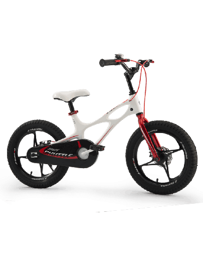 [EN71-RB18-22W] Space Kids Bike 18" - Aluminium - Ages 4-7 Years - White