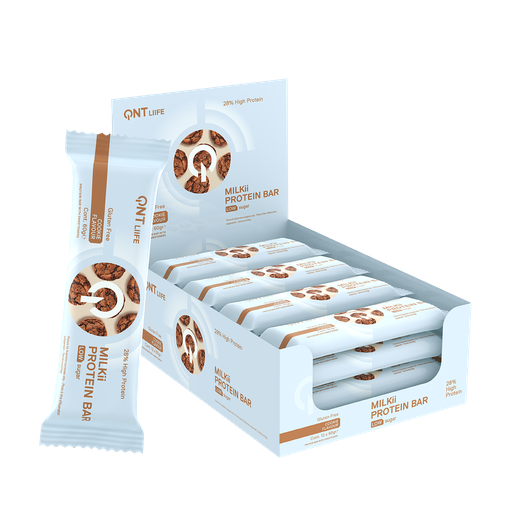 [QNTLIIFE007] QNT LIIFE - Milkii Protein Bar - Low Sugar - Cookie - 12 x 60g