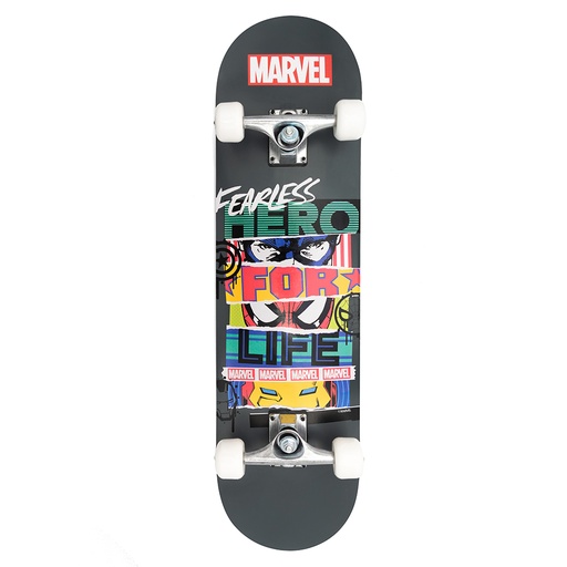 [59984] Big Wooden Skateboard 31'' x 8'' /70 x 20cm MARVEL FEARLESS