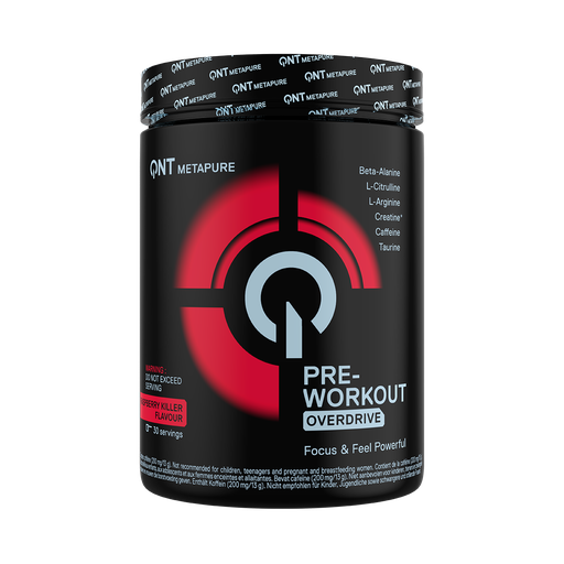[QNTMETA008] Pre Workout Overdrive Raspberry Killer - 390 g