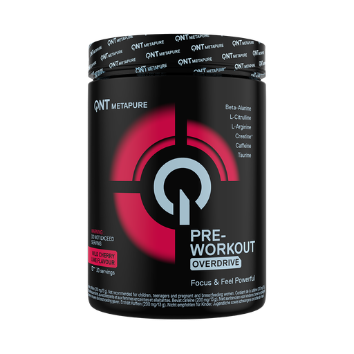 [QNTMETA010] Pre Workout Overdrive Wild Cherry Lime - 390 g