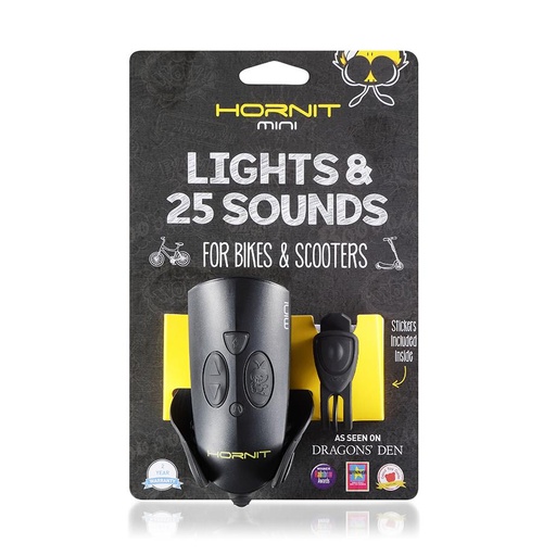 [5353BLBL] Mini Hornit Black / Black